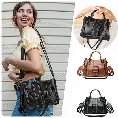 Womens Lady PU Leather Single Shoulder Crossbody Bag Handbag Tote Purses Satchel