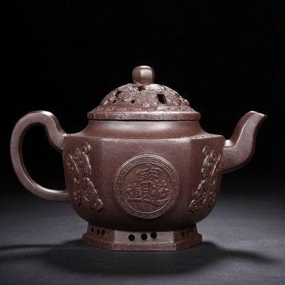 Vintage Chinese Yixing Purple Clay Teapot Zisha Ceremony Fashion Gift Teaware