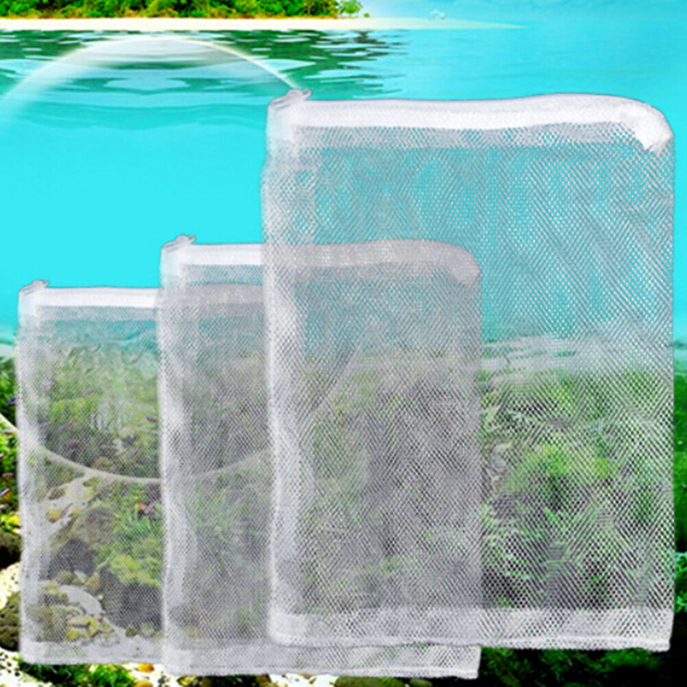 Aquarium Filter Media Net Bags , Nylon Zip .Uk Stock. Marine And Fres-ca