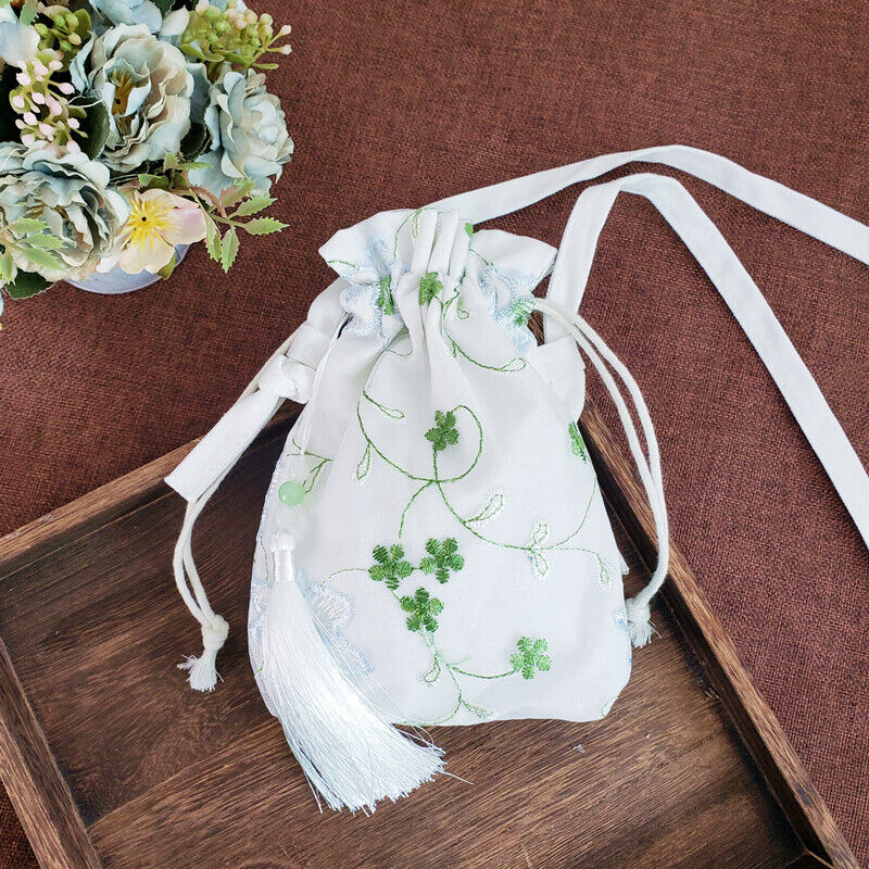 Lovely Embroidered Chinese Hanfu Purse Tote Bag Wallet Handbag Change Purse