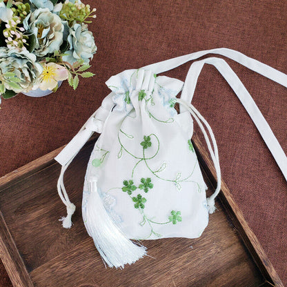 Lovely Embroidered Chinese Hanfu Purse Tote Bag Wallet Handbag Change Purse