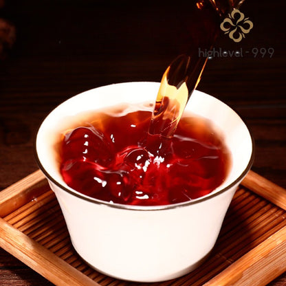 50g Dry Stored Chenpi Ripe Puer Tea Cake Yunnan Mountain Grown Tea