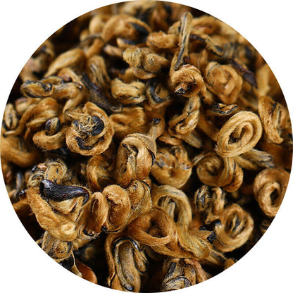 Black Tea Crested Early Spring Honey Rhyme Gold Screw China Kunming Dianhong Tea