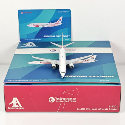 1:400 AeroPolaris China Eastern Boeing 737-800 B-5701 Airplane Diecast Model