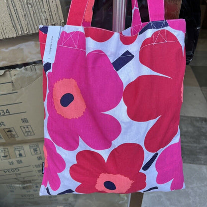 Fashion Colorful Elegant Canvas Unikko Poppy Tote Bag,Shopping Bag For Her