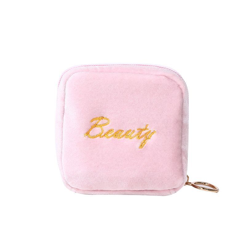 Sanitary Napkin Storage Bags Travel Lipstick Zipper Makeup Pouch Organizer Cases