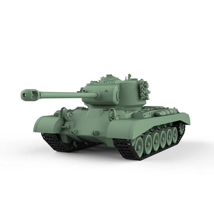 SSMODEL SS87519 1/87 HO Scale Railway Military T26E5-FL M26 Pershing Heavy Tank
