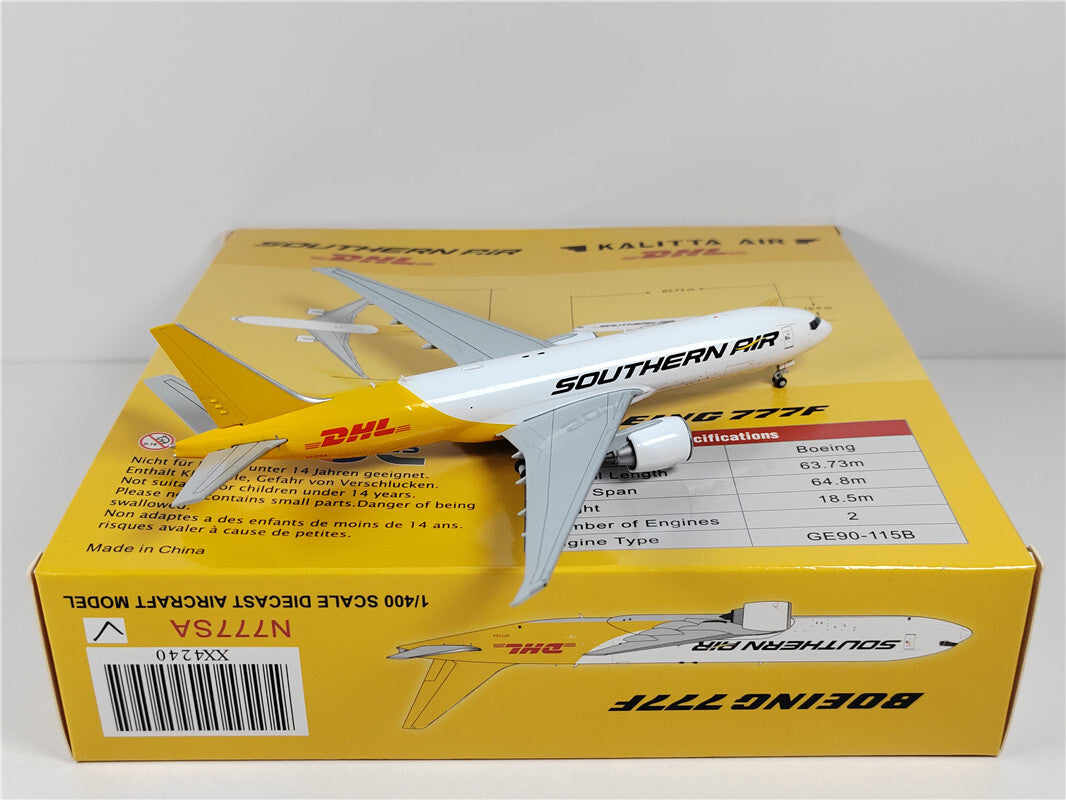 1:400 JC Wings SOUTHERN AIR BOEING B777-200F Passenger Airplane Diecast Model