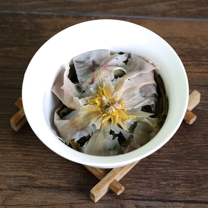 500g 2017 Year Peony Flowers Yunnan Bulang puer Pu'er Puerh Tea Raw Ball Tuo