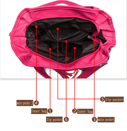 Ladies Fashion Handbags Shoulder Purse Women Crossbody Leather Tote Designer Bag