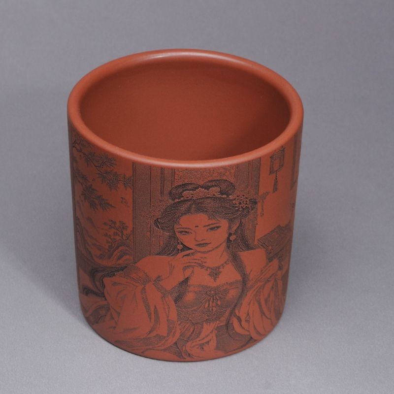 Ziyuntang Yixing Purple Clay Cup Red Clay Carved Beauty Teacup 220ml