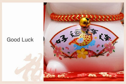 14cm Ceramic Fortune Cat Waving Hand Cat Maneki Neko Home Decoration Lucky Cat