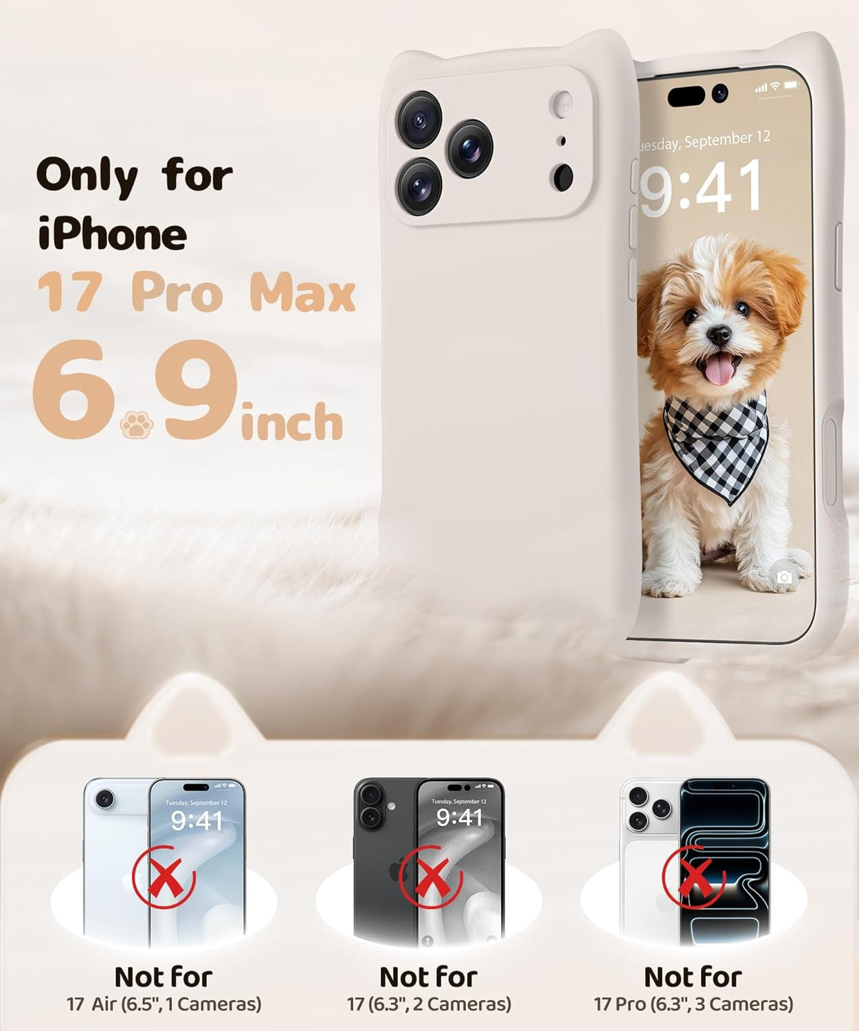 Magnetic for Iphone 17 Pro Max Case, [Compatible with Magsafe] [Full Camera Prot