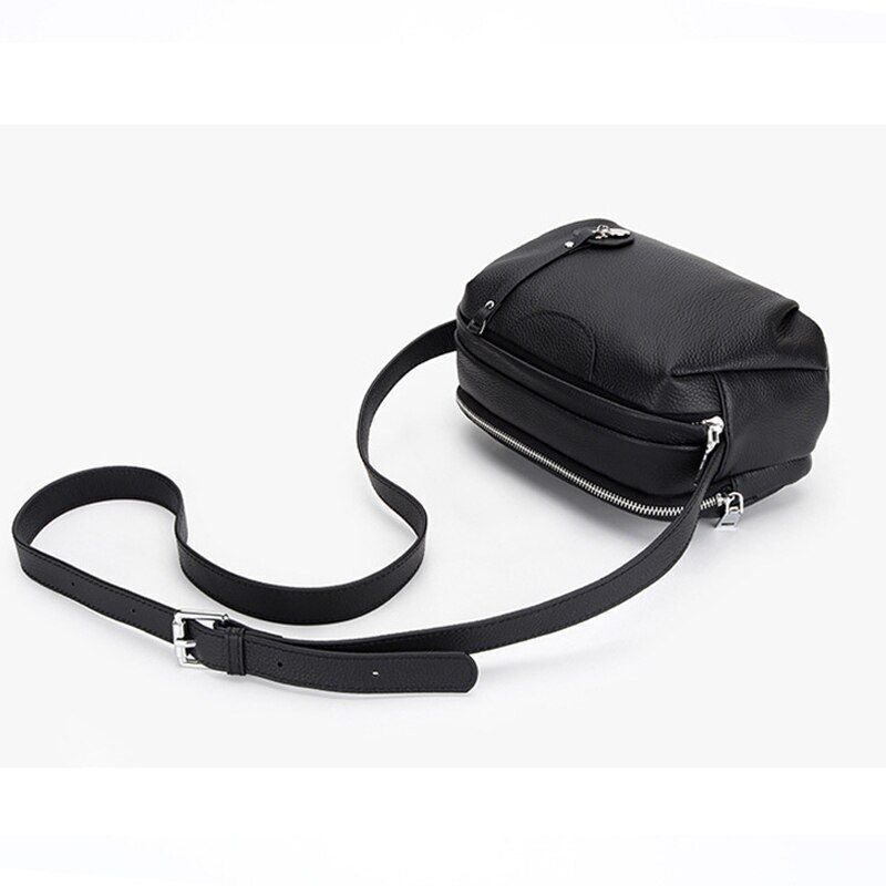 Messenger Handbags Genuine Leather Small Shoulder Sling Crossbody Bag Shell Red