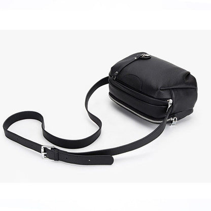 Messenger Handbags Genuine Leather Small Shoulder Sling Crossbody Bag Shell Red