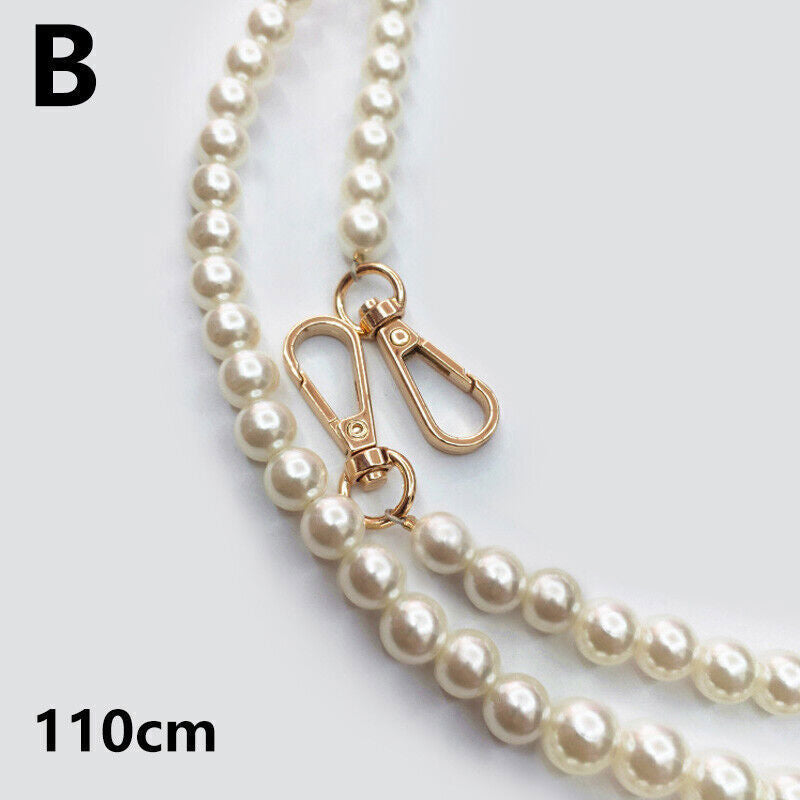 Pearl Bag Purse Strap Chain Shoulder Crossbody Bag Strap Handbag Replacement