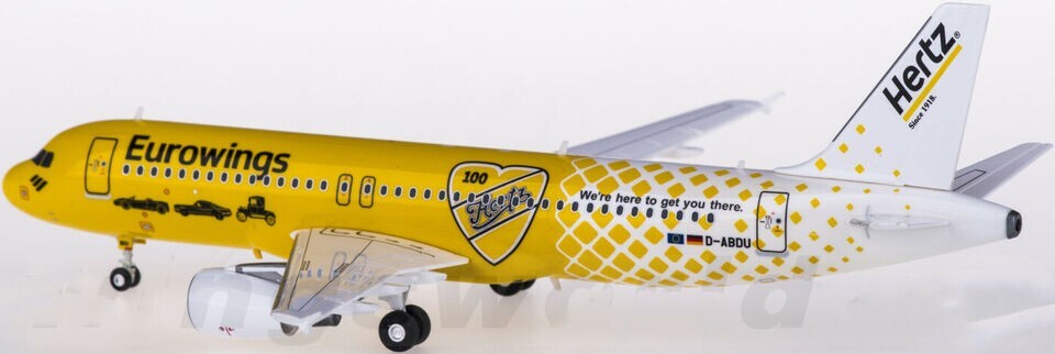 1:200 Herpa Eurowings AIRBUS A320 Passenger Airplane ABS Plastic Aircraft Model