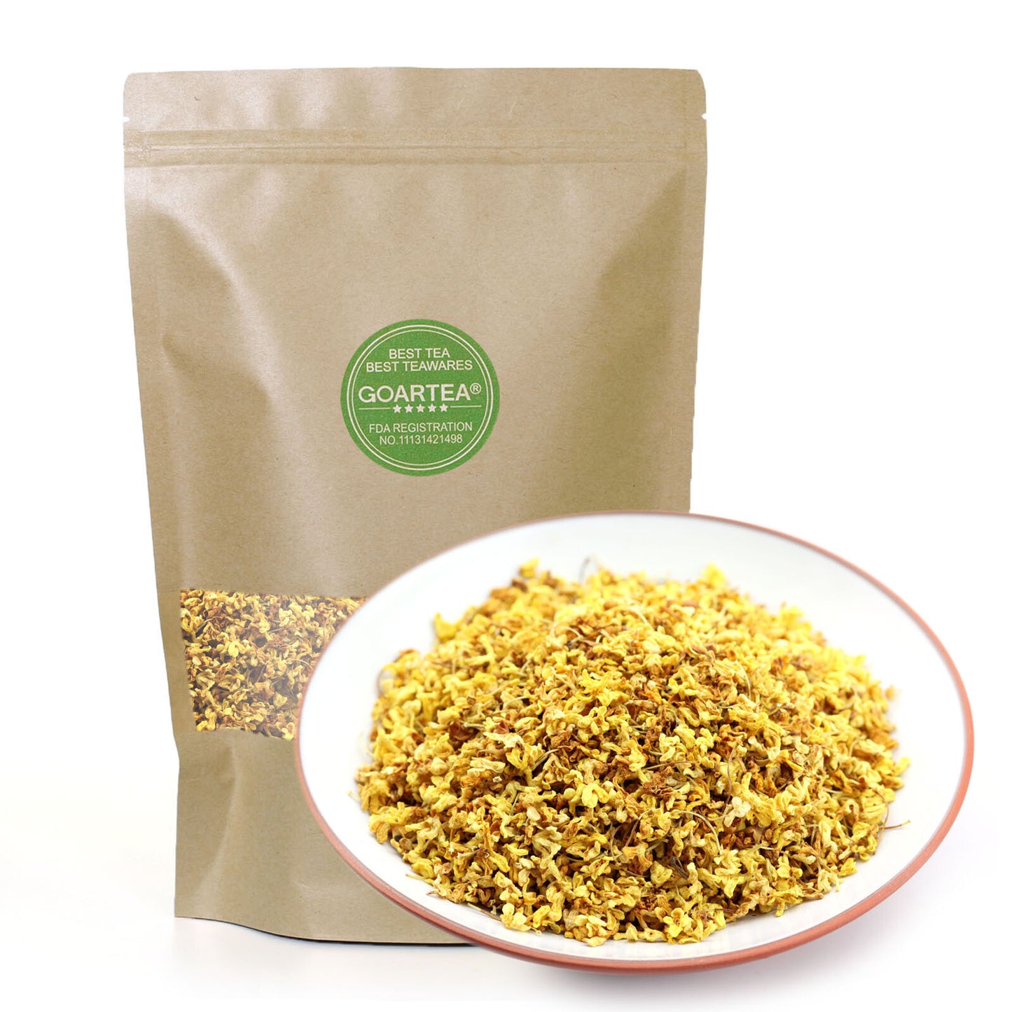 GOARTEA sweet osmanthus flower tea flower golden fragrant dried herbal tea tea-