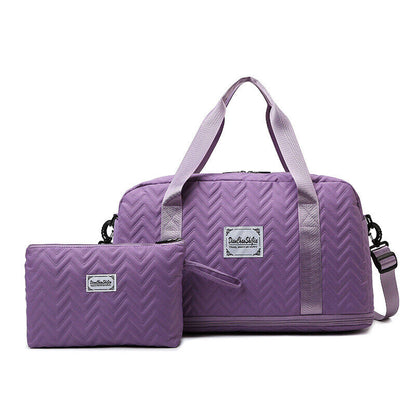 Extensible Dry Wet Separation Handbag Shoulder Bag Waterproof Travel Yoga Sports