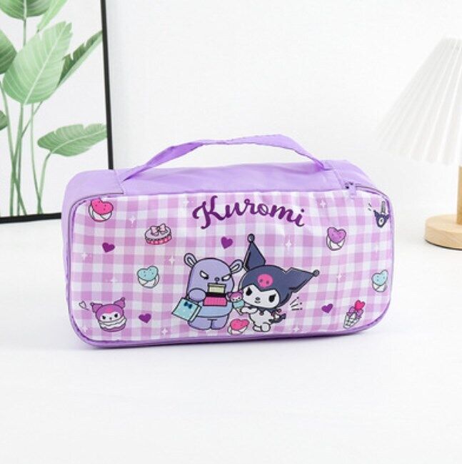 Cartoon Portable Women's Underwear Storage Bag Travel Cosmetics Storage