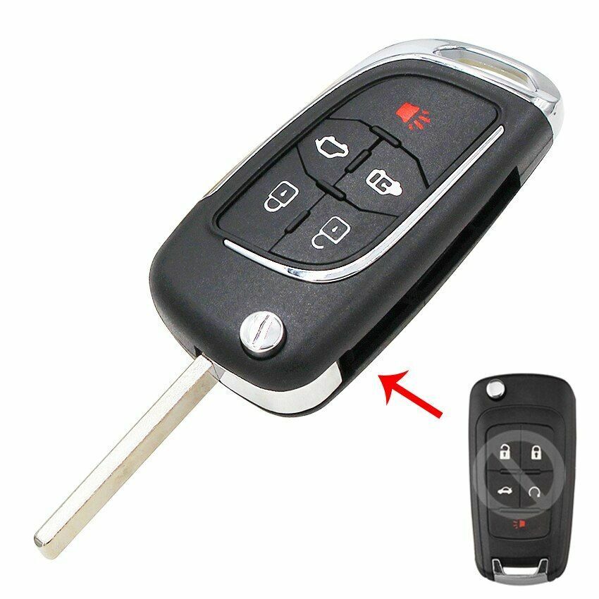 Flip Remote Key Shell Case Fob for Opel 2/3/4/5 Button Astra J Mokka Insignia 1x