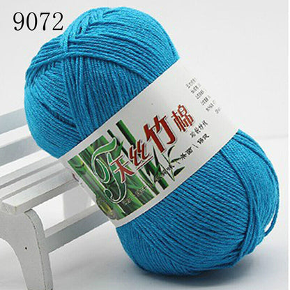 Hot Sale 50g Soft Bamboo Crochet Cotton Yarn Knitting Baby Knit Wool Yarn