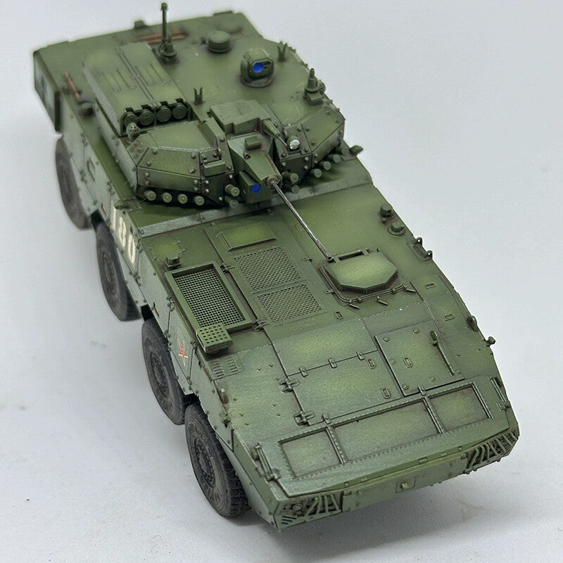 1/72 YIHE 19 Wheeled Infantry Fighting Vehicle Tank Pure Green Finished Model