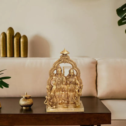 Ram Darbar Lord Ram Darbar with Sita Brass Statue Figurine Sculpture