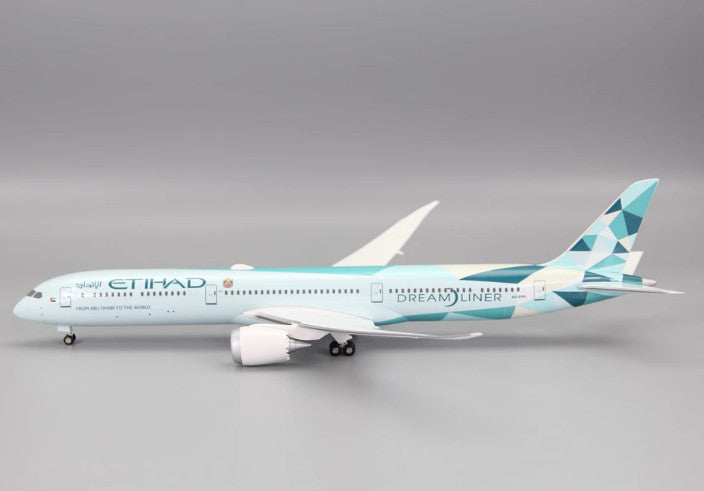 1:200 32CM RISESOON ETIHAD BOEING 787-10 Passenger Airplane ABS Plastic Model