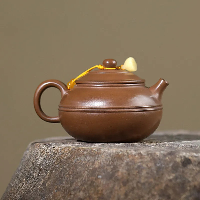 180ml Chinese Zisha Handmade Yixing Purple Clay Teapot Infuser Kettle Tea Set