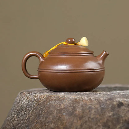 180ml Chinese Zisha Handmade Yixing Purple Clay Teapot Infuser Kettle Tea Set