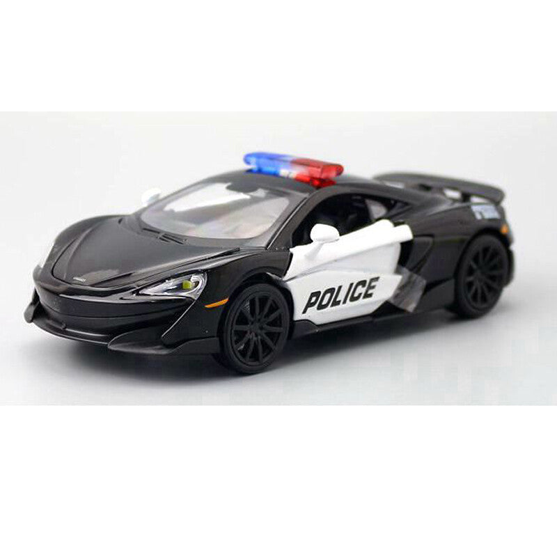 1/32 McLaren 600LT Police Car Model Diecast Toy Vehicle Boys Toys for Kids Gifts