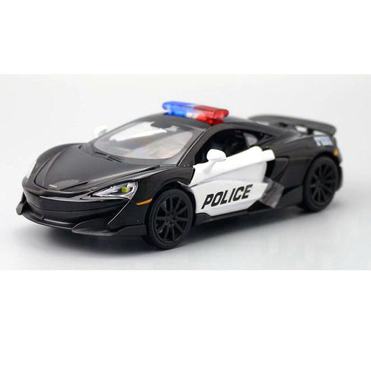 1/32 McLaren 600LT Police Car Model Diecast Toy Vehicle Boys Toys for Kids Gifts
