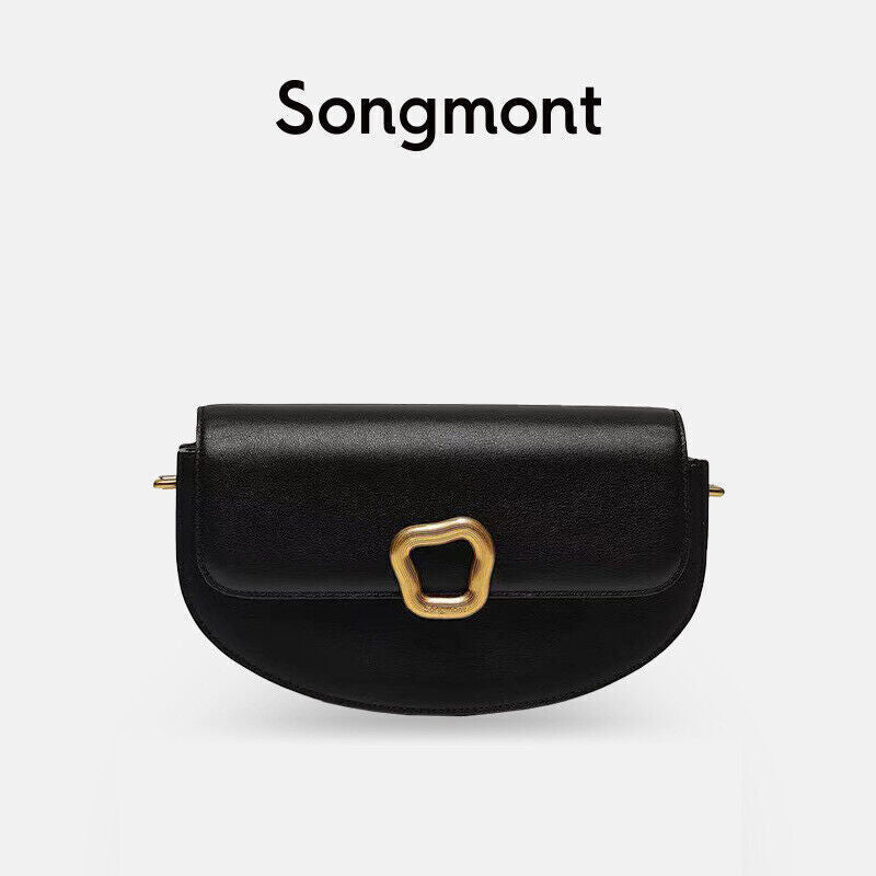 songmont women bag crossbody RESET series head layer cowhide shoulder bag