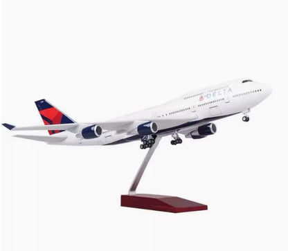 1:150 47CM DELTA BOEING 747-400 Airplane Plane Landing Gear Resin Aircraft Model