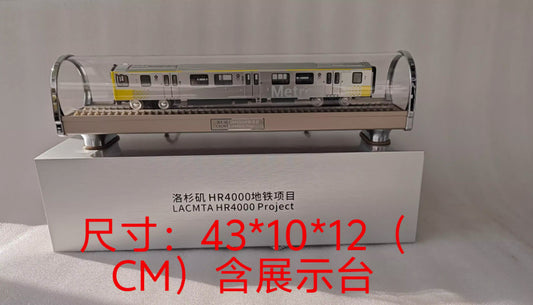1:68 43CM Los Angeles LACMTA HR4000 Project Metro Subway Train Diecast Model