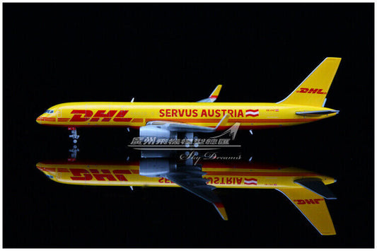 1:400 JC Wings DHL AIR AUSTRIA BOEING 757-200PCF Aircraft Diecast Airplane Model