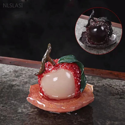 Fruit Model Color-changing Tea Pet Creative Resin Tea Table Decoration CutePot