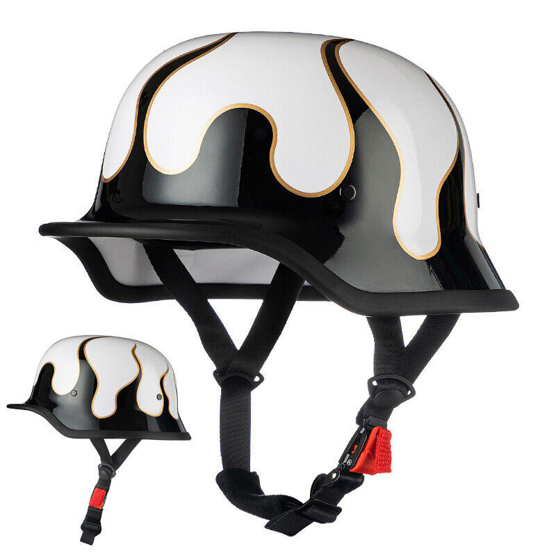 Retro German Style Motorcycle Half Helmet Men Women Helmet Duck Helmet Gift DOT