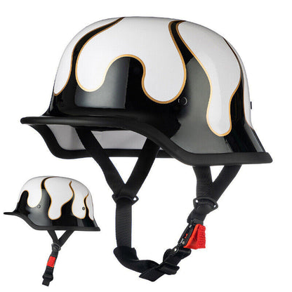 Retro German Style Motorcycle Half Helmet Men Women Helmet Duck Helmet Gift DOT