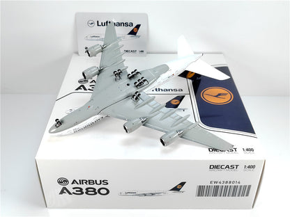 1:400 JC Wings Lufthansa AIRBLUS A380 Passenger Airplane Diecast Aircraft Model