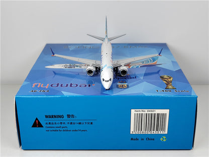 1:400 Phoenix flydubai BOEING B737MAX8 Airplane Diecast Aircraft Plane Model