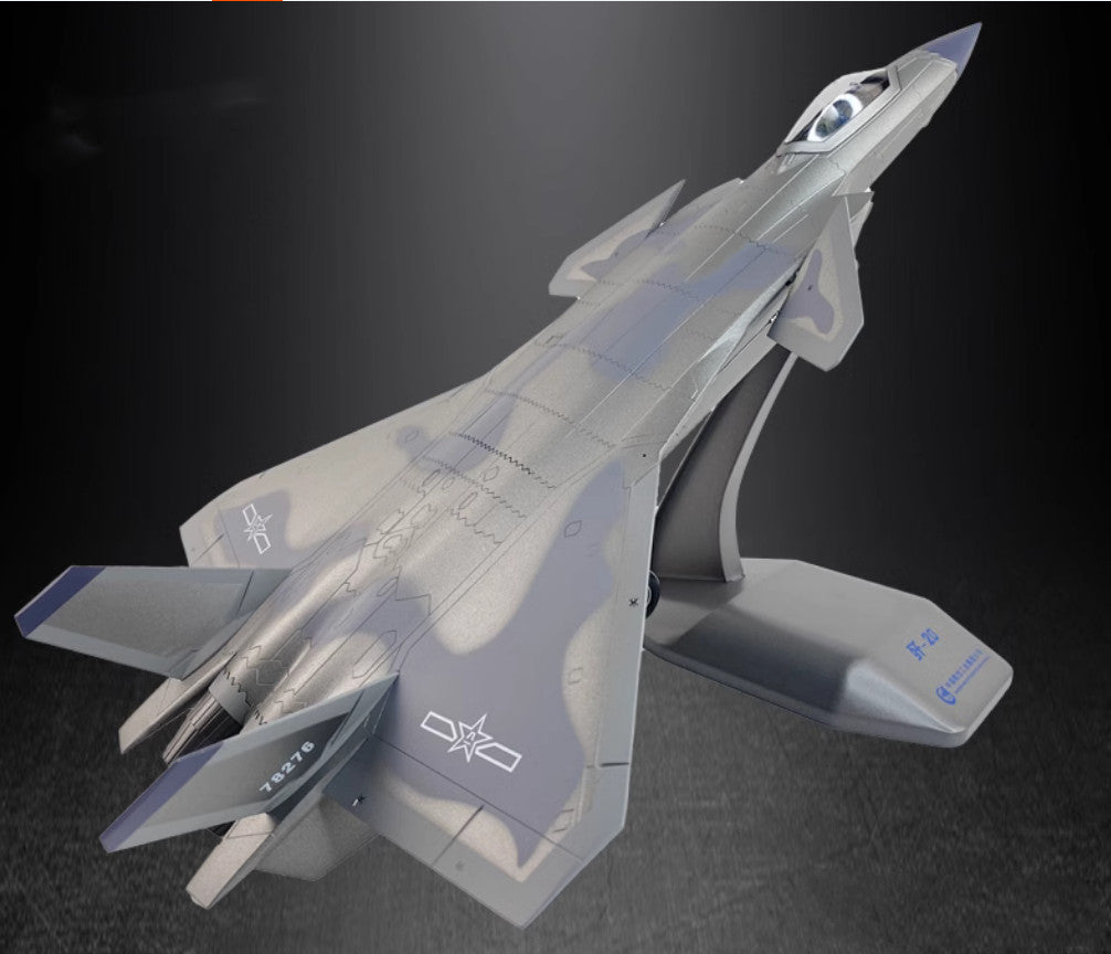 1:48 45CM J-20 Stealth Fighter Jet Aeroplane Diecast Military Aircraft Model