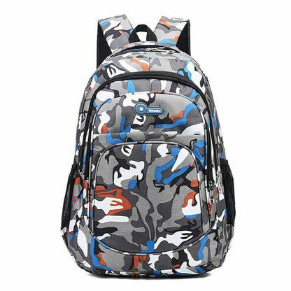 School Bags 2 Sizes Camouflage Waterproof Girl Boy Orthopedic Backpack Kids Book