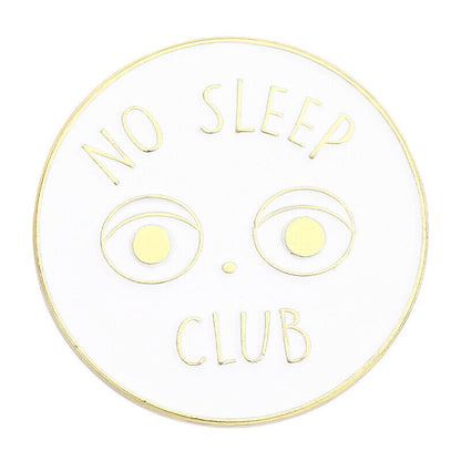 Punk Letter Enamel Pin Lapel Collar Pin Corsage Round Brooch Bag Hat Accessories