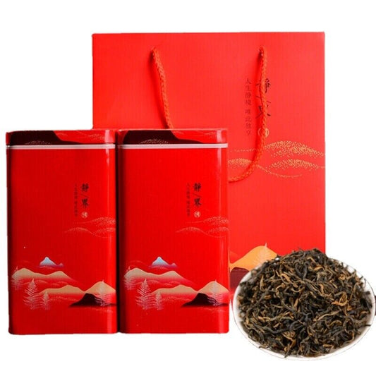250g Dian Hong Tea Iron Canned Gift Tea Yunnan Golden Buds Loose Leaf Black Tea