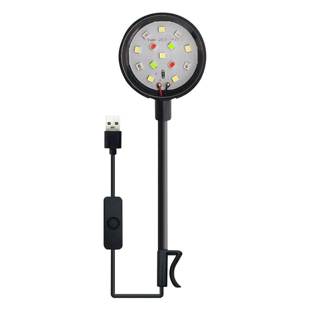 Aquarium Mini Lamps USB-Plug LED Fishbowls Landscaping Fish Tank Colorful Lights