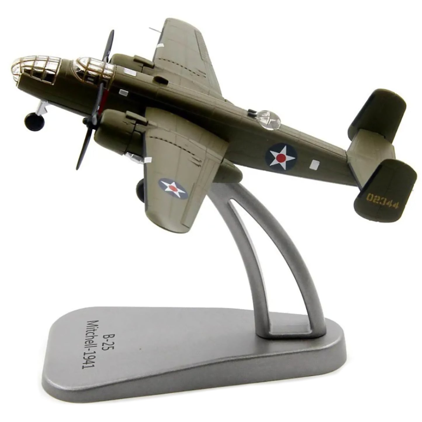 1/144 Scale B-25 Bomber Mitchell Alloy Aircraft Model Plane Souvenir Display