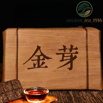 95g Yunnan Menghai Royal Court Jinya Pu'er Ripe Tea Brick