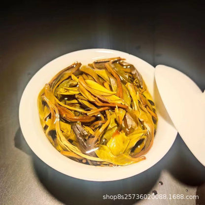 357g Yunnan Pu'er Raw Tea Big Leaf Ancient Tea Banzhang Single Pearl Tea Cake